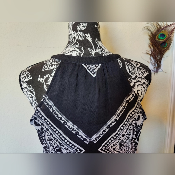 Old Navy Black and White Print sleeveless dress π€π€π€(S/P)π€π€π€ - Picture 5 of 16